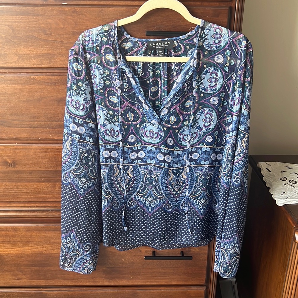 Beautiful Blue 🦋 Sheer Top